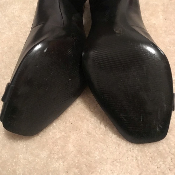 Beautiful navy blue peep toe shoes - Picture 5 of 5